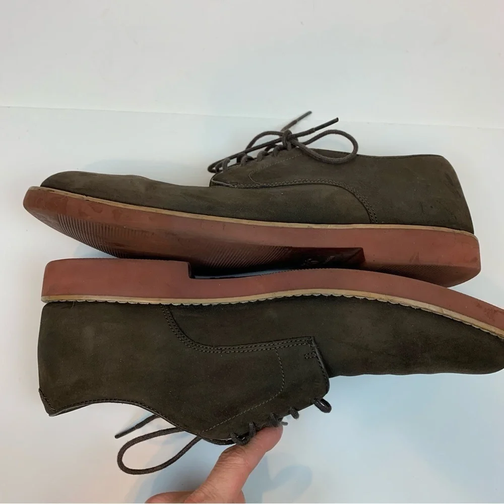Brooks Brothers Mens Dress Shoes Brown Suede Oxford Lace Up Round Toe- 9.5 D